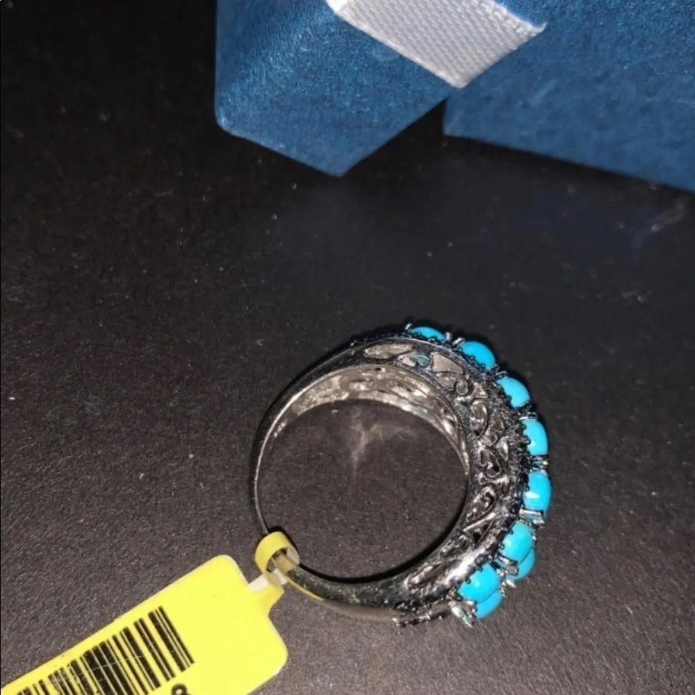 💍 New! Genuine Sleeping Beauty Turquoise Ring